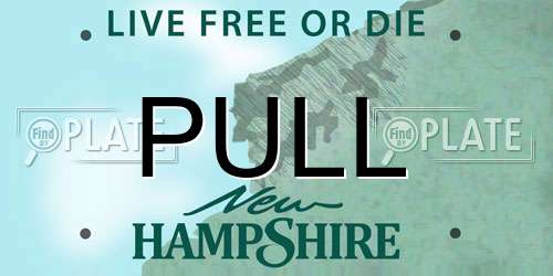 PULL New Hampshire License Plate