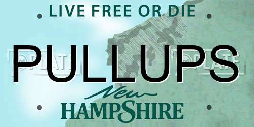 PULLUPS New Hampshire License Plate