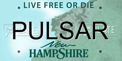 PULSAR New Hampshire License Plate