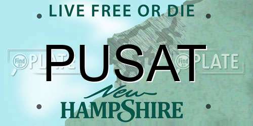 PUSAT New Hampshire License Plate