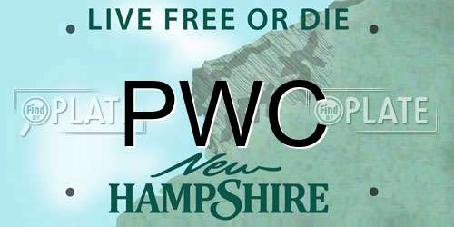 PWC New Hampshire License Plate