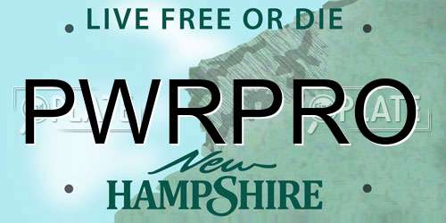 PWRPRO New Hampshire License Plate