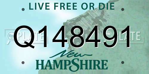 Q148491 New Hampshire License Plate