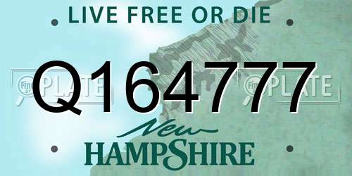 Q164777 New Hampshire License Plate