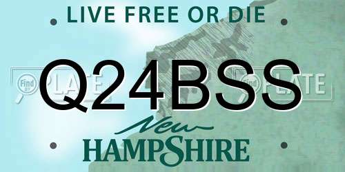 Q24BSS New Hampshire License Plate