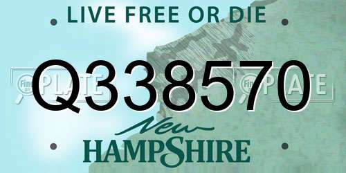 Q338570 New Hampshire License Plate