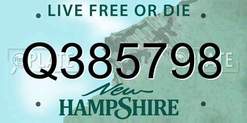 Q385798 New Hampshire License Plate