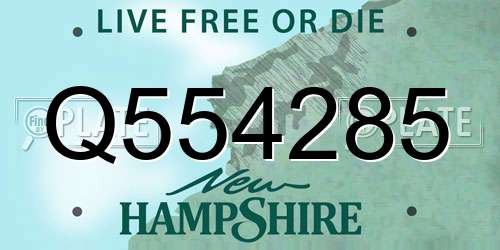 Q554285 New Hampshire License Plate