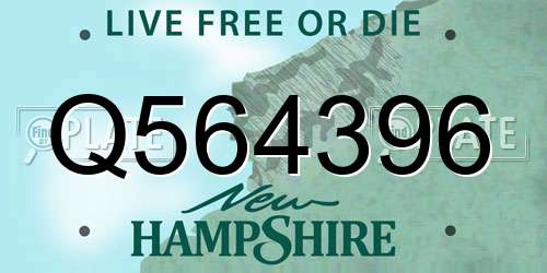 Q564396 New Hampshire License Plate