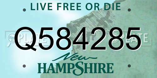 Q584285 New Hampshire License Plate