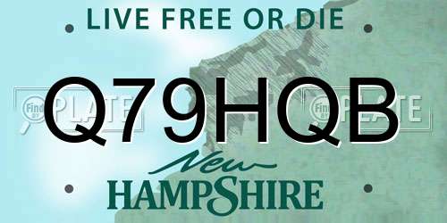 Q79HQB New Hampshire License Plate