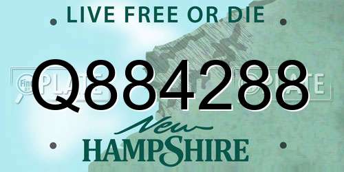 Q884288 New Hampshire License Plate
