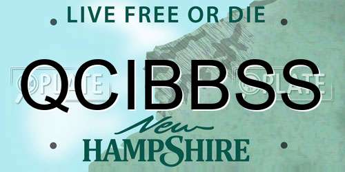 QCIBBSS New Hampshire License Plate