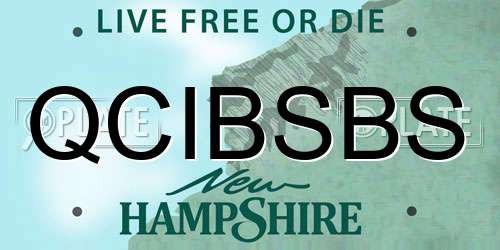QCIBSBS New Hampshire License Plate