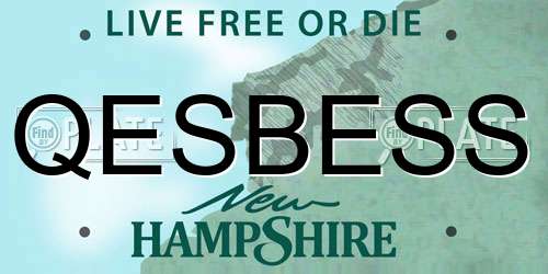 QESBESS New Hampshire License Plate