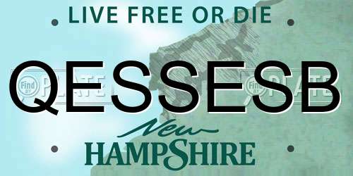 QESSESB New Hampshire License Plate
