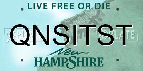 QNSITST New Hampshire License Plate