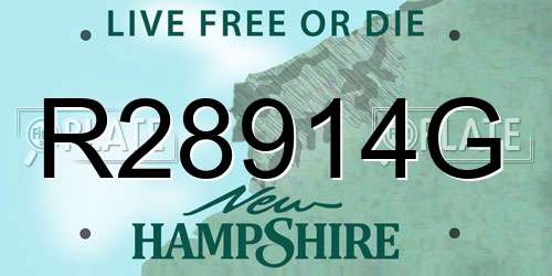 R28914G New Hampshire License Plate