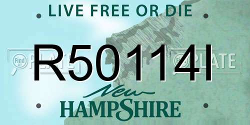 R50114I New Hampshire License Plate