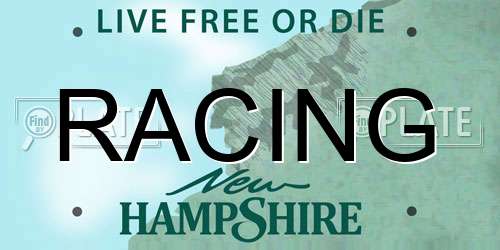 RACING New Hampshire License Plate