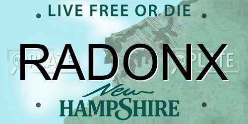 RADONX New Hampshire License Plate