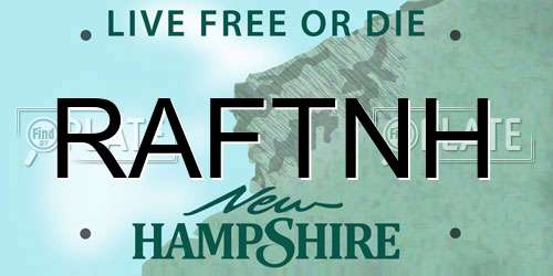 RAFTNH New Hampshire License Plate