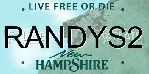 RANDYS2 New Hampshire License Plate