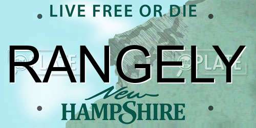 RANGELY New Hampshire License Plate