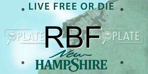 RBF New Hampshire License Plate