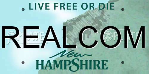 REALCOM New Hampshire License Plate