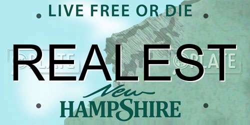 REALEST New Hampshire License Plate