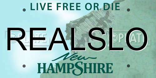 REALSLO New Hampshire License Plate