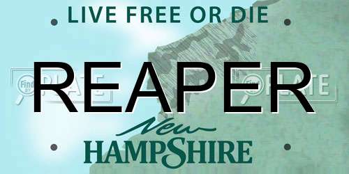 REAPER New Hampshire License Plate