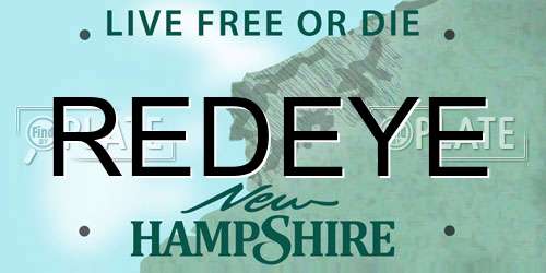 REDEYE New Hampshire License Plate