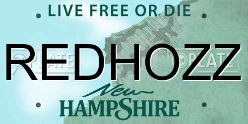 REDHOZZ New Hampshire License Plate