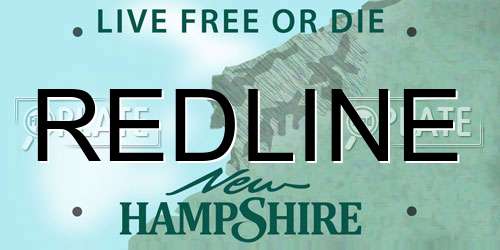REDLINE New Hampshire License Plate