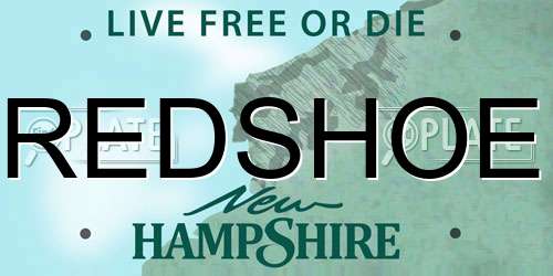 REDSHOE New Hampshire License Plate