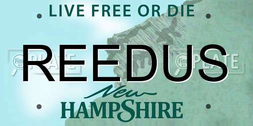 REEDUS New Hampshire License Plate