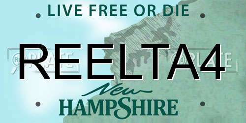 REELTA4 New Hampshire License Plate