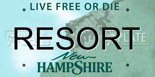 RESORT New Hampshire License Plate