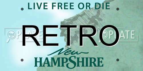 RETRO New Hampshire License Plate