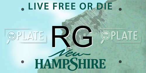 RG New Hampshire License Plate
