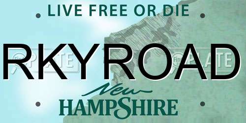 RKYROAD New Hampshire License Plate