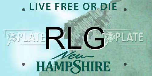 RLG New Hampshire License Plate
