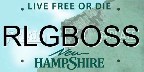 RLGBOSS New Hampshire License Plate