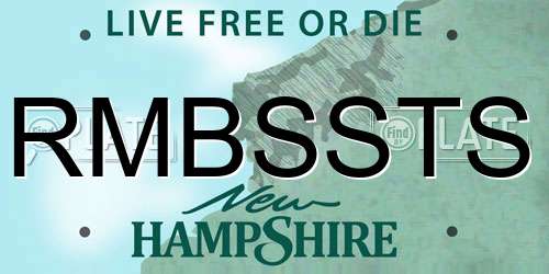 RMBSSTS New Hampshire License Plate