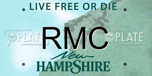 RMC New Hampshire License Plate