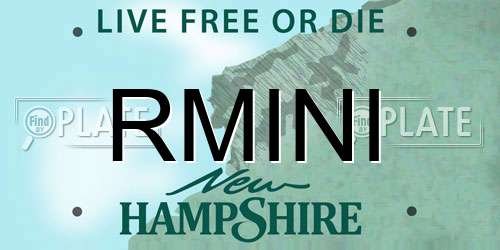 RMINI New Hampshire License Plate