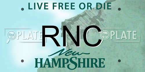 RNC New Hampshire License Plate