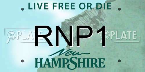 RNP1 New Hampshire License Plate